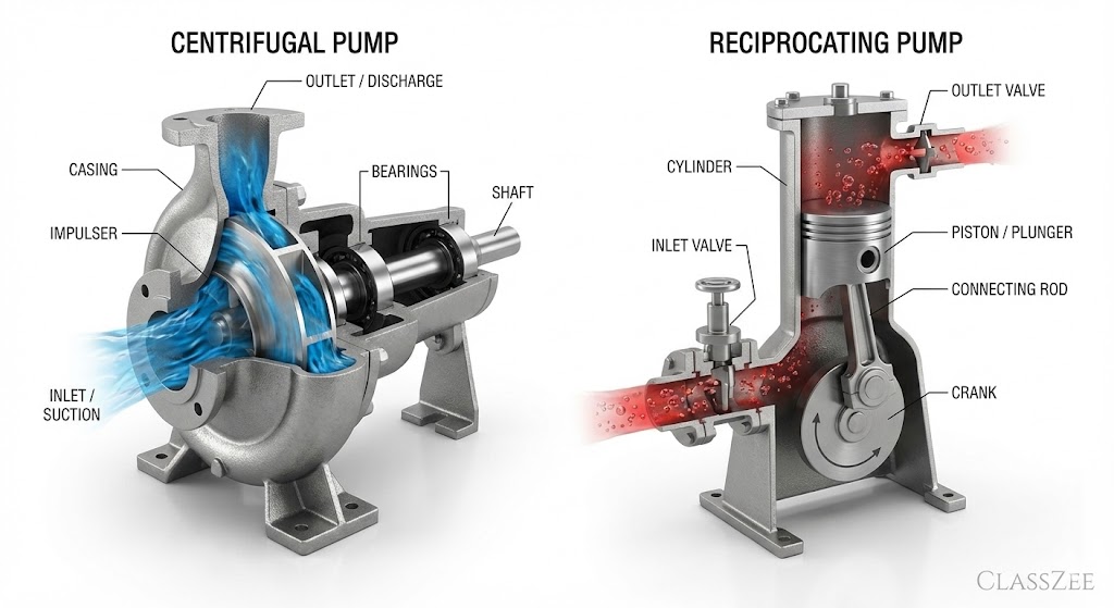 Centrifugal vs Reciprocating Pumps